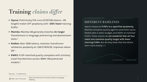 Nocturne / Instrument: Training evidence supports different efficiency claims. Slide 7 from the same deck.